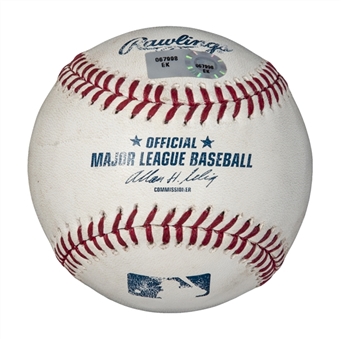 2014 Mike Trout MVP Season Game Used Baseball Hit For A Double On 6/13/14 (MLB Authenticated)